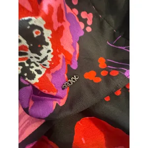 Roxy Floral Mini Dress Women S Black High Low Keyhole Y2K Whimsigoth Tropical thumbnail 11