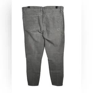 J.Crew Corduroy Pants Women’s Size 30 Gray Skinny Ankle Zip‎ Stretch thumbnail 3