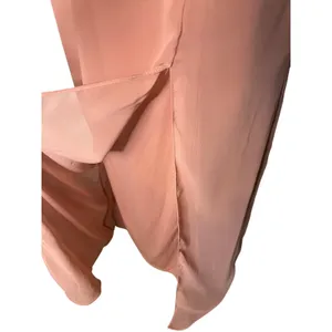 Thread Tie-Back Cutout Trumpet Bridesmaid Gown with Front Slit Desert Rose‎ EUC thumbnail 9