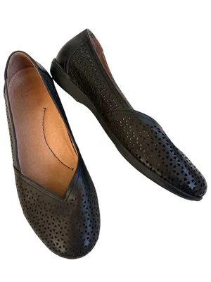 Dansko Leather Neely Flats Black Size 7 thumbnail 1