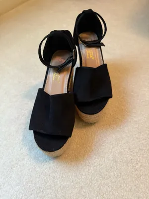 Black Wedges Size 6.5 thumbnail 2