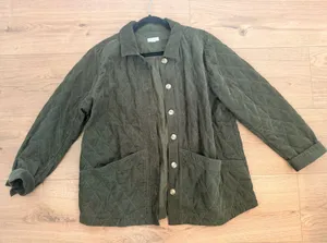 J Jill Corduroy Quilted Jacket Size Large thumbnail 1