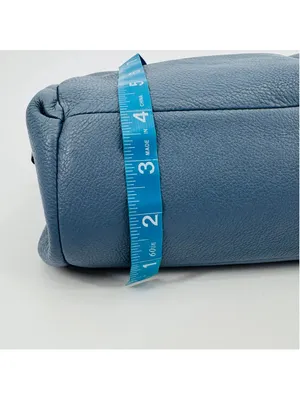 Coach 26224 Madison Pebbled Leather Hobo Bag Blue thumbnail 10