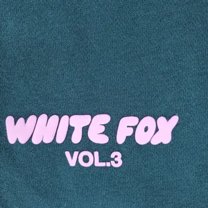White Fox Hoodie Womens L/XL Teal Vol.3 Graphic Oversized Pullover Sweatshirt thumbnail 3