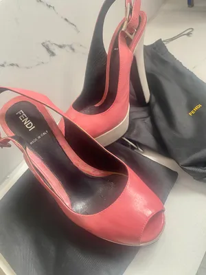 Platform Peep Toe High Heels Pink/White Made in Italy Women’s shoe size 36 thumbnail 12
