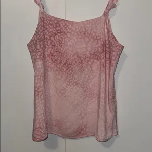 Mystree Tank Top Sleeveless Cami Ombre Pink Leopard Print Women’s L Large thumbnail 4