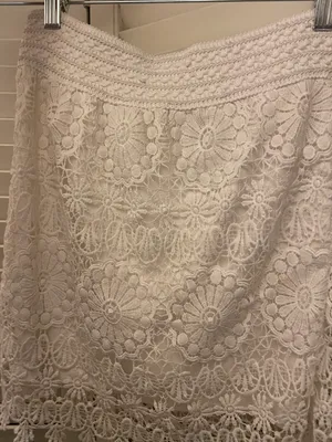TJ Maxx Lace White Skirt thumbnail 4