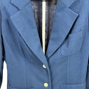 Vintage 80s Pendleton Blue Wool Blazer 100% Virgin Wool Tailored Jacket‎ USA thumbnail 6