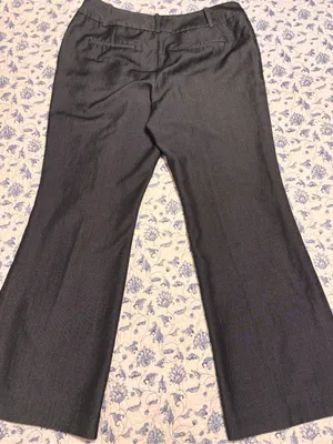 Worthington Petites women’s 10P charcoal Gray Wide Leg Trousers Dress Pants thumbnail 2