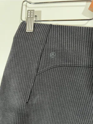 Lululemon Softstreme Ribbed Shorts High Rise Dark Gray Size 8 Sold Out thumbnail 6