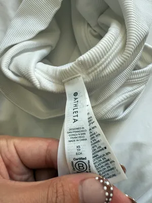 Athleta White Golf Top thumbnail 3