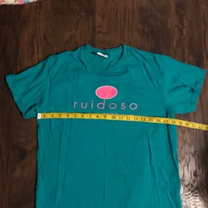 Ruidoso New Mexico Teal Graphic Tee t-shirt Short Sleeve Size M Measurement in pics thumbnail 3