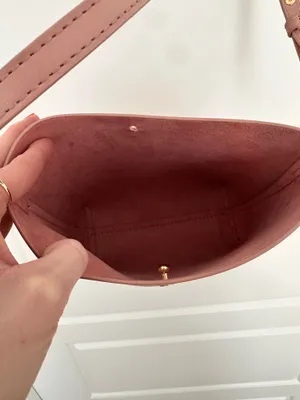 Samara Anthropologie Pink Vegan Leather Bag thumbnail 6