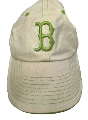 New Era white and lime green Red Sox hat NWOT thumbnail 1