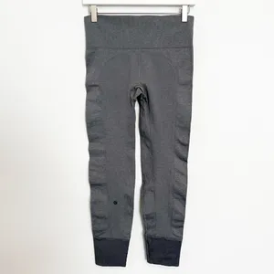 Lululemon Ebb To Street Leggings Size 6 Gray Seamless Medium Rise Pant Gorp‎ Gym thumbnail 9