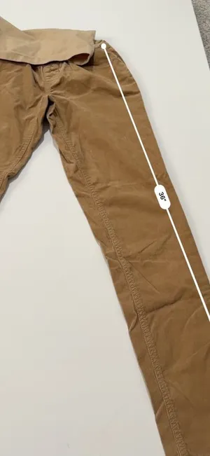 A Pea in the Pod Maternity Tan Brown Corduroy Pants with Secret Fit Belly Panel thumbnail 8