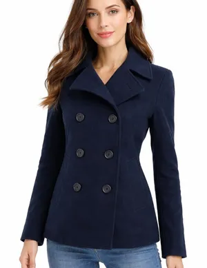 NWOT Muji Peacoat Blue thumbnail 1