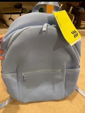 All In Motion NEW Light Blue 17” Backpack Bookbag thumbnail 1