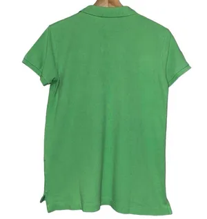 Ralph Lauren Vintage Women’s Size S Green Short Sleeve Cotton Polo Shirt thumbnail 3
