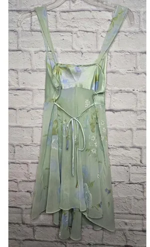Vintage Secret Treasures floral y2k green babydoll slip lingerie medium. thumbnail 6