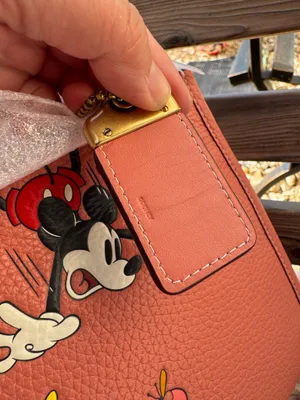 Rare Collectible DISNEY X COACH Rogue 25 Leather Mickey Mouse Flower Pink NWT thumbnail 12