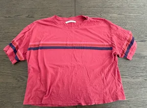 XiRENA Red Tee Shirt with Stripes Blue thumbnail 1