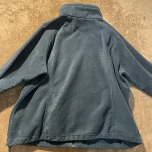 Columbia Jacket Womens 3X Plus Blue Green Sherpa Zip Pockets Coat Adjustable thumbnail 3