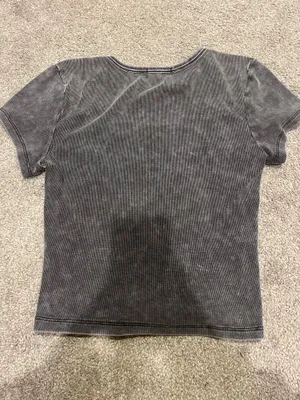 Grey Crop Top Gray Size L thumbnail 3