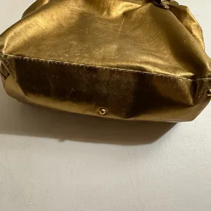 Fendi Gold Leather Selleria Villa Borghese‎ Satchel Shoulder Bag thumbnail 10