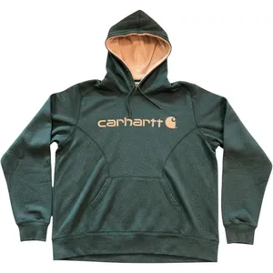 Carhartt Force Extremes Women XXL Green Heathered Graphic‎ Hoodie Sweatshirt thumbnail 1