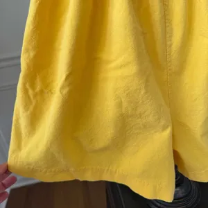 Vintage 80s Maurice Michaels Yellow Romper Ruffle M L thumbnail 7