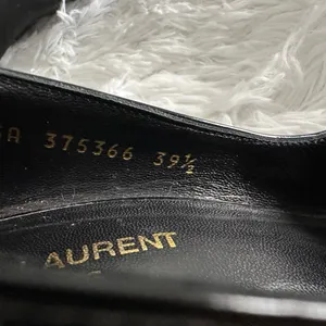 Saint Laurent YSL Anja Black 110 Patent Leather Pumps Shoes Italy Sz 39.5 39 1/2 thumbnail 9