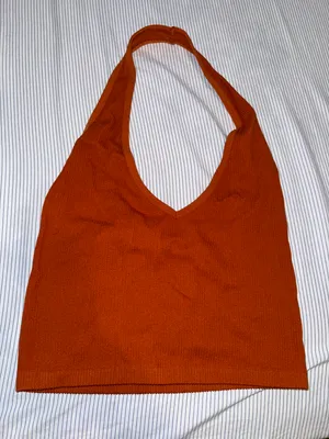 Red Orange Open Back Top Size L thumbnail 1