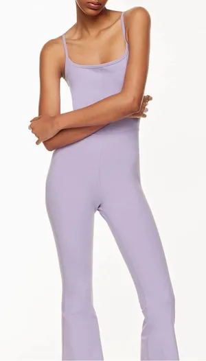 Wilfred Free Aritzia Divinity Jumpsuit Lilac Purple Spaghetti Strap Unitard XL thumbnail 1
