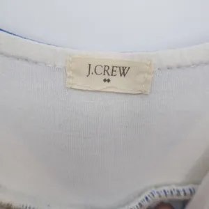 J.Crew Maxi Dress Womens 12 Blue White Chevron Sleeveless Excellent thumbnail 2