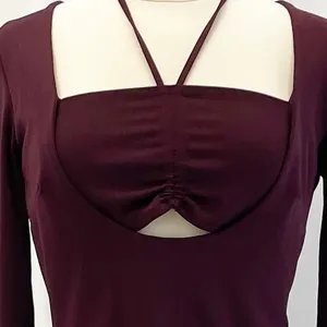 Nicholas Noel Womens US 4 Gown Maxi Dress Purple Center Cutout Special Occasion‎ thumbnail 5