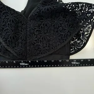 Topshop Women Embroidered‎ Tops, Black Size 4 thumbnail 6