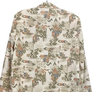 Alfred Dunner‎ Vintage Southwestern Geometric Print Blazer Tan Green Small USA thumbnail 6