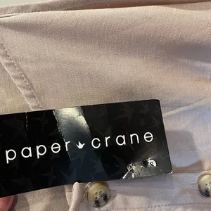 Taupe Button-Down Top thumbnail 3