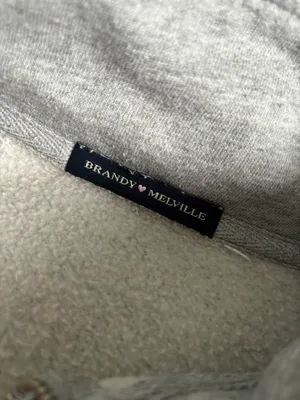 Brandy Melville Grey Half Zip Sweater thumbnail 2