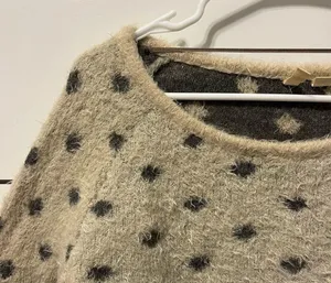 Anthropologie Moth Dotted Woolly Sweater Tan Size L thumbnail 4