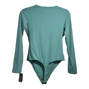 NWT‎ AUDEN Green Thong-Back One-Piece Luxury Collection Super Soft Bodysuit - XL thumbnail 2