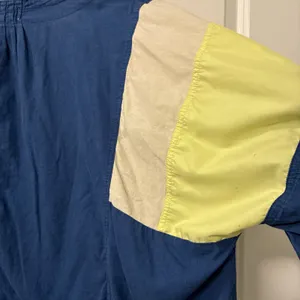 Free People We The Free Top Beating Hearts Colorblock Linen Blend Blue Sz Small thumbnail 10