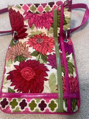 Vera Pelle Vera Bradley Floral Purse thumbnail 3