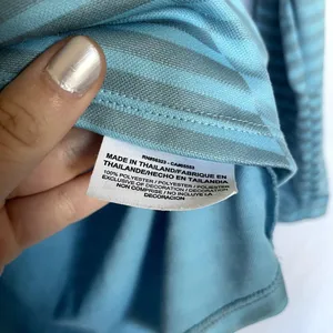 Nike running dri-fit women's quarter zip nike‎ element top XL blue gray striped thumbnail 5