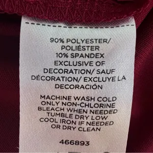 NWT Ann Taylor Petite Burgundy Red Bell Sleeve Square Neck Lace Blouse thumbnail 9