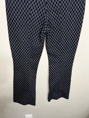 Maeve by Anthropologie The Margot‎ Argyle Kick Flare Crop Pull On Pants thumbnail 10