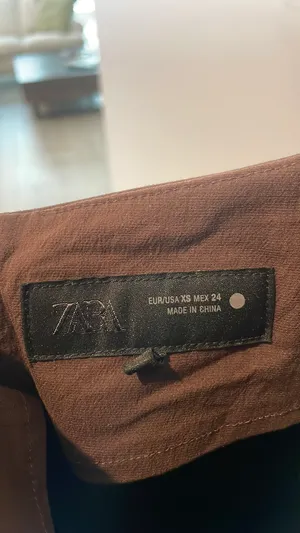 Zara brown ruched high neck midi dress thumbnail 2