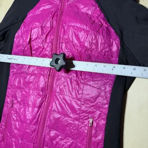 Calvin Klein Performance Jacket‎ Women’s XL Pink Black Quilted Full Zip thumbnail 6