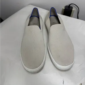 Rothy’s The Original Slip-On Sneaker Off-White/ Light Gray Sz 10 thumbnail 2